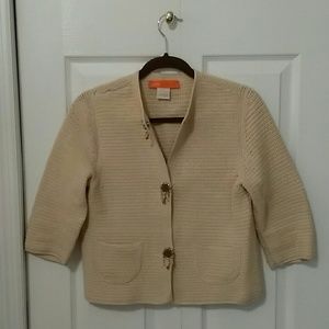 Jewel Snap Jute Colored Sweater